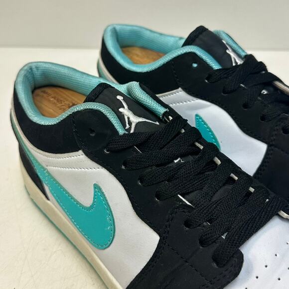 VERY GOOD Nike Air Jordan 1 Low Island Green Teal Tiffany Blue Streetwear US 9.5